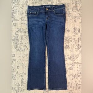 AMERICAN EAGLE OUTFITTERS Dark Blue Boot Cut Jeans